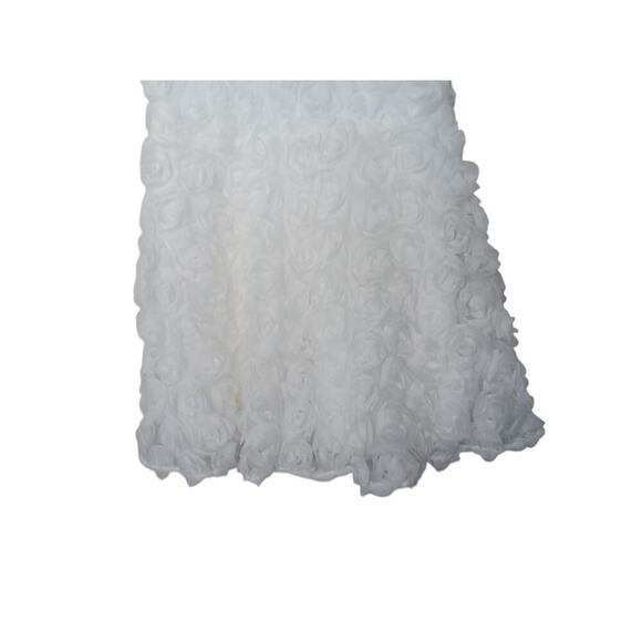 New Lulus White Applique Halter Sleeveless Mini Dress- SZ L- missing waist tie - Picture 8 of 8